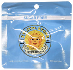 Xylitol Stone Sugar Free Candy 30G Resealable Pouch, Peppermint Booster
